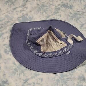 REI Lavender Wide Brim Hat with Wave Design 4-7y
